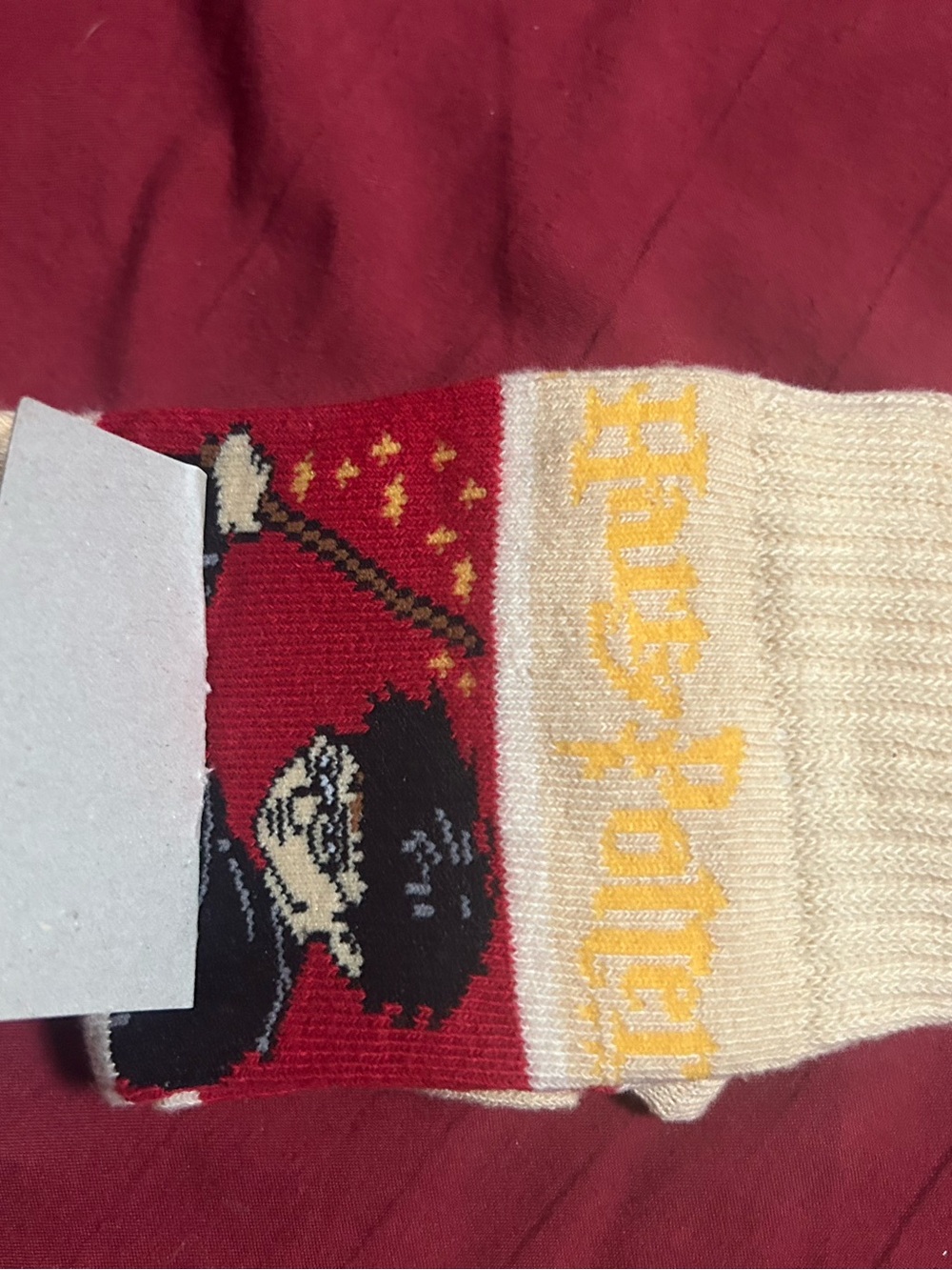 Harry Potter Red & Cream Character Socks